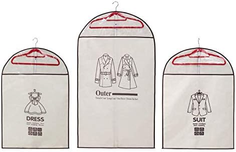 Zumzup torbe za odjeću pakovanje od 5 komada Vodootporni prozirni poklopac 2 veličine Organizator