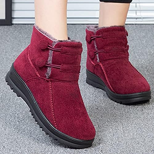 Ženske zimske čizme Plus plus pamuk baršunaste cipele na otvorenom cipele zimske ženske udobne guste točke tople čizme ženske čizme čarape sa hvataljkama
