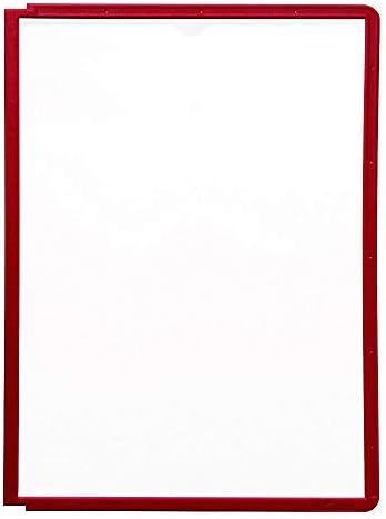 Izdržljiv Sherpa displej proziran sa fleksibilnim okvirom u boji A4 crveni Ref 5606/03 [pakovanje od 10]