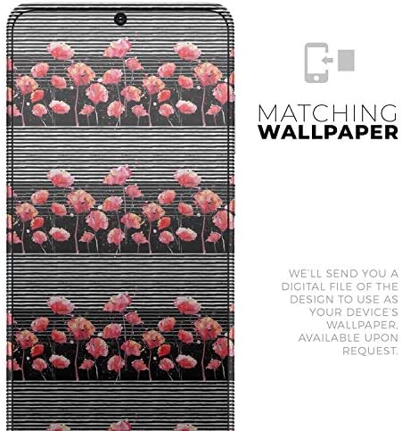 Dizajn Skinz Karamfila Watercolo Poppies v2 Zaštitni vinilni naljepnica zamotavanje kože Kompatibilan je sa Samsung Galaxy S20