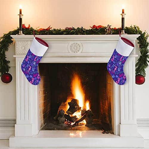 Sjajno mastilo more personalizirano božićni čarapa Početna Xmas Tree Kamin Viseći ukrasi