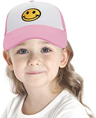Sinsinfuns Smiley Face Toddler Bejzbol Šešir Deca Dečak Devojka Smešna Kamiondžija Šešir Podesiva Slatka Beba Bejzbol Kapa Preppy Šešir