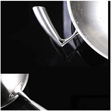 Wok Pan od nerđajućeg čelika WokHard-anodizirani aluminijumski Wok sa poklopcem koji se ne lijepi za prženje drška od nerđajućeg čelika