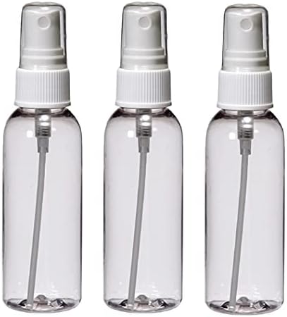 Prirodne farme 3 pakovanje - 2 oz-crkvene kosmo plastične boce - bijeli fini atomizer - za esencijalna ulja, parfemi, proizvodi za čišćenje
