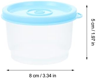 Angoily Bento Box kontejneri 6kom Mini kontejner za skladištenje hrane mali plastični kontejneri sa poklopcima skladište hrane i kutije za ručak kontejneri za začine