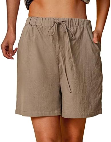 MIASHUI ženske kratke hlače atletski sa džepovima pamučni struk žene elastične ljetne ženske povremene kratke hlače ženske noge