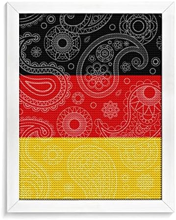 Njemačka Paisley zastava Dijamantskih okvira Slikarskih okvira Potpuno bušenje Dijamantna slikarska zidna