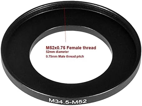 M34.5x0.5 Komplet Thread mužjak do M52x0.75 Postepeni prsten za adapter navoja za El-Nikkors 4 / 50mm