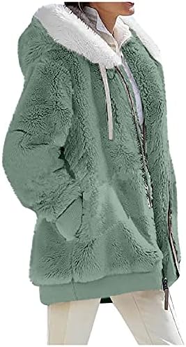 Foveiguo Classic Winter Bluze ženski kapuljač rođendan dugih rukava, meći džempere, mekani zatvarač u komfirmu
