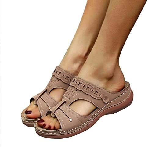 Ženske sandale cipele udobne japanke za žene sa lučnim sandalama sa životinjskim printom za žene veličine 81/2
