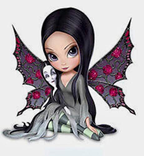 AbcraftArt: Fairy Munsters Lily-Vampir sa Dijamantnom bojom od lutke ljiljana !! - SAD! - 12 x12 ili 16 x16