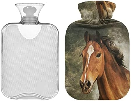 Flaše za toplu vodu sa poklopcem Portretni konj vreća za toplu vodu za ublažavanje bolova, trudnice, grijač za noge za ruke 2 litra