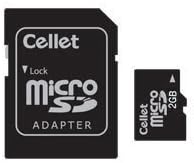 Cellet 2GB MicroSD za Motorola I412 Smartphone prilagođene flash memorije, high-speed prijenos, plug and play, sa pune veličine SD Adapter.