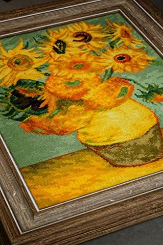 Riolis komplet za ukrštene šavove 11.75 X15. 75 - Suncokreti po V. Van Goghu