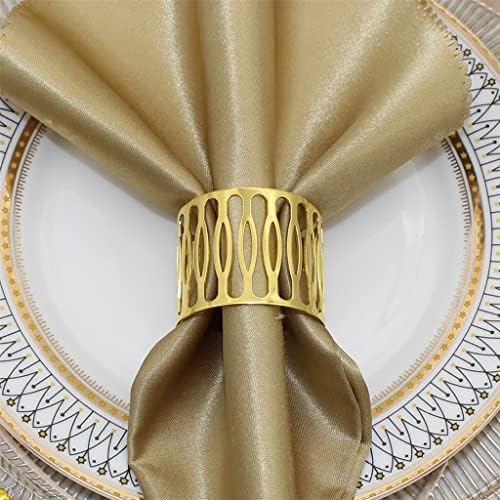 Ganfanren Hotel Trpesni stol Dekor izdubljeni Out Out salvetinski prstenovi držači serviette kopča za vjenčanje božićne večere