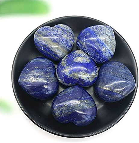 Shitou2231 1 komad prirodno plavo lapis lazuli Kristalno oblikovanje srca Čakra kamenja isklesana reiki ljekoviti ukras Prirodno kamenje i minerali Izliječenje kamenja