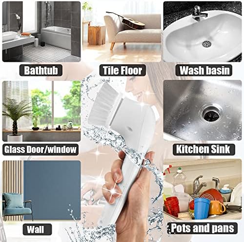 Električni spisak za čišćenje domaćinstva, kupatilo za punjivu četkicu za punjivu čišćenje, četkica za smeće