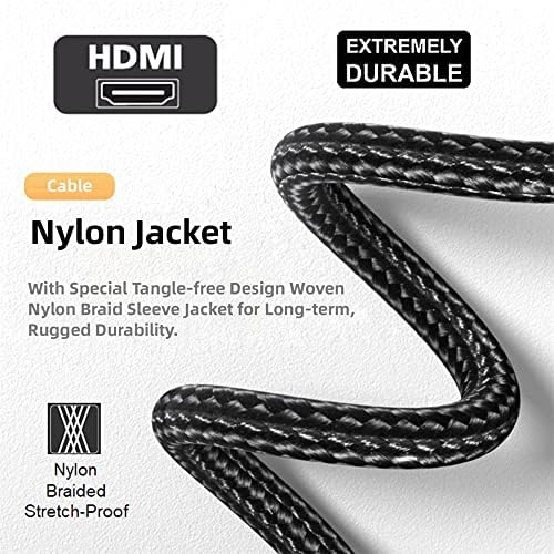 NFHK 4K Type-C Mini HDMI 1.4 muško 90 stupnjeva dolje za HDMI ženski produžni kabel za DV MP4 kameru DC