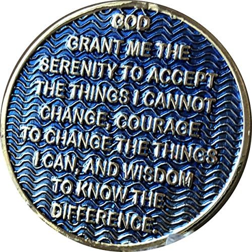 10 godina AA medaljon prašnjava plava boja pozlaćeni čip