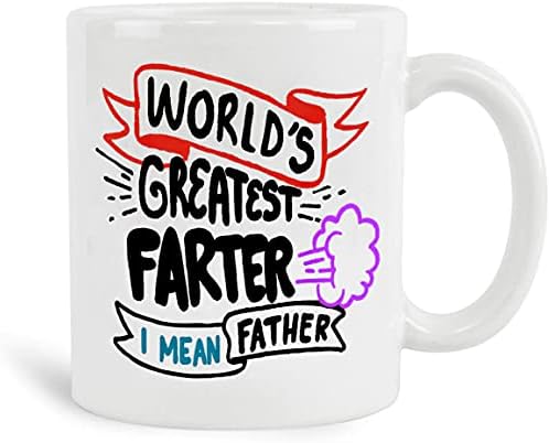 Fattemd najveći svjetski Farter, mislim na otac sretan dan oca keramički smiješni kat otac čaj čaja