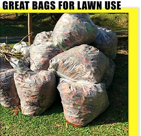 100 velikih plastičnih vrećica, 45 galona čiste travnjaka za recikliranje lagane vreće za smeće