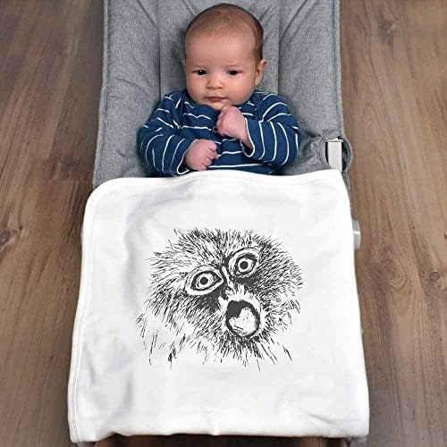 Azeeda 'šokirana gibbonska lica' pamučna beba pokrivača / šal