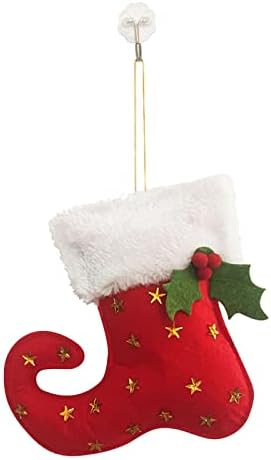 Hhmei Božić sa plišanim manžetom čarape za poklon torba sgcabix0žimfju