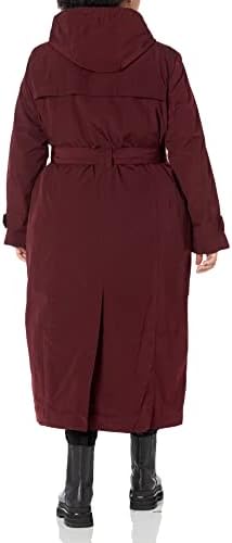 Londonska magla za žene Plus Size Maxi Trenchcoat