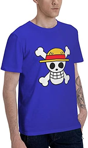 One Piece Anime Shirt muški Osnovni kratki rukav okrugli ovratnik Moda Lobanja T-Shirt s-6XL