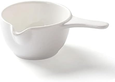 Šolja bijeli Porculanski čamac za umak, Keramika Gravy Handmade korisni praktični gurmanski lonac za umak za mliječne deserte,set čaša za čamac za preliv za salatu