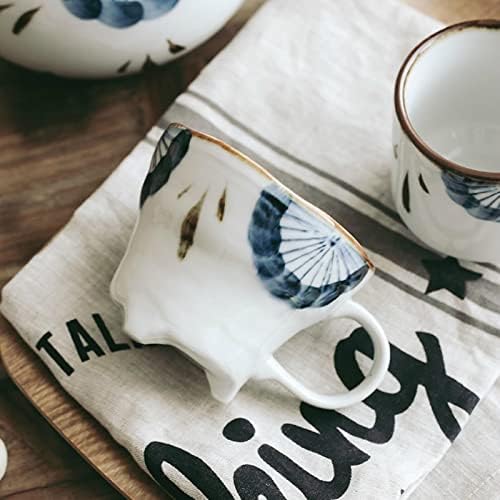 Xiuxiu kineski retro stil ručno oslikan keramički keramički 200ml čaj za čaj za kavu i tanjur set set ličnosti