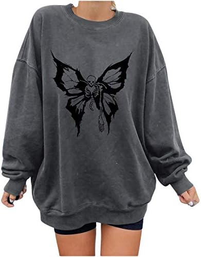 Rukav leptir pulover Casual ženska bluza štampanje vrhova duga dukserica ženska bluza