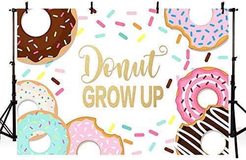 MEHOFOTO Donut Grow Up Girl Birthday Party Dekoracije foto Studio pozadina Sweet One Happy 1st Birthday