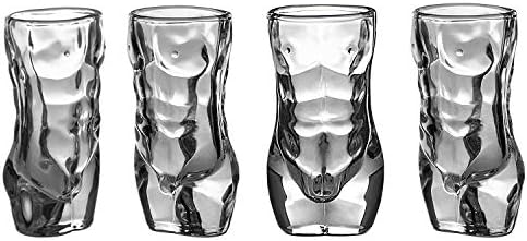 Shot Glass Set od 4 komada kristalni Muški Ženski oblikovani dizajn po mjeri / pića za Bachelor ili Bachelorette
