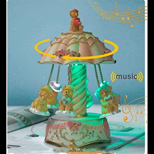 HGVVNM Roasel Music Box Colopl Light Glazbeni okvir Poklon ResinBoocroom Home Decorate