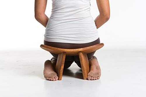 BlueCony Meditacijski klub Ikuko Basic, Preassembled verzija, puno drva, ručno rađena ekološki drveni pleće ergonomski seiza, prana joga