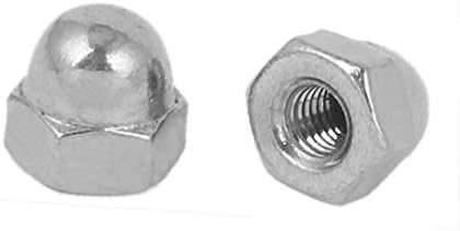 X-DREE 10 -32 304 kapa sa kupolom od nerđajućeg čelika šesterokutne matice srebrni ton 20kom(10 -32