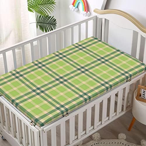 Plovite tematke opremljene mini krevetić, prenosivi mini krevetići posteljina madraca madrac madrac-odlična za dječaka ili djevojčica, 24 x38, bež zelena lovca zelena