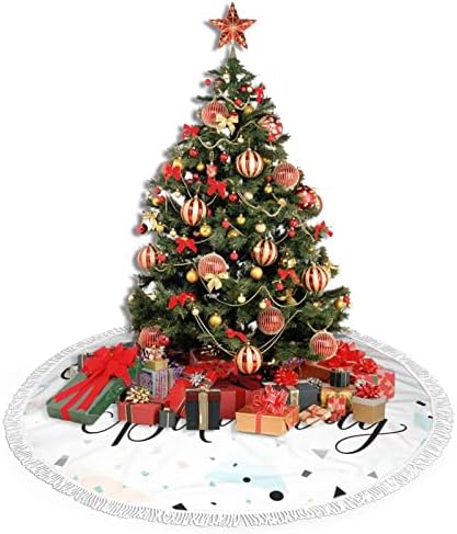 Sretan rođendanski pozdravi suknje Xmas Ukrasi, sezonski ostavljaj suknju od stabla za godišnje odmori za božićne zabave 36