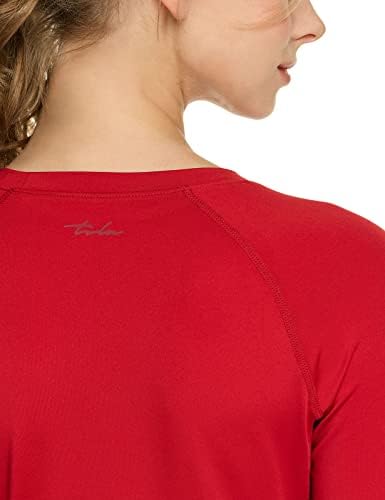 TSLA 1 ili 3 pakovanje Ženska košulja za sportsku kompresiju, hladno suho fit dugih rukava s dugim rukavima, atletske vježbe teretane yoga majice