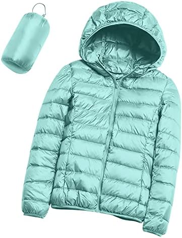 Hxhyqkp Womens Puffer jakna 2023 Zima topla pakirana jakna lagana jakna s kapuljačom s kapuljačom kratka