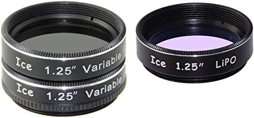 Ice 1,25 Teleskopski filter set varijabli Polarizacijski mjesec polarizer i lipo Broadlagano zagađenje