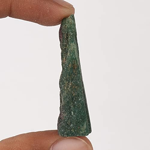 34,40 CT Prirodni grubi zeleni jade labav dragulj za prevrtanje, taksiranje, ukras