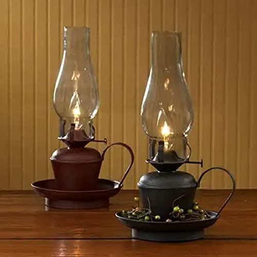 Ciata uljna lampa, staklo, Viktorijanska lampa za dimnjake uragana zamjena globusa, sjenilo za dimnjak od 8-1/2 inča sa prozirnim staklom od dimnjaka sa 3 inča monter i 4 inča ispupčenje-2 Pakovanje