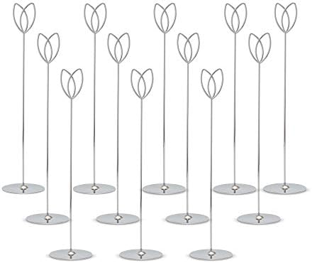 Elemental Sparks Fotografska kartica za prikaz kartica - 12 pakovanja 12 inča - Početna Dekor Vjenčanice Stranke Restoran Flower Buquet Menu Table Broj držača - višenamjenski centar - Dekorativni postolje