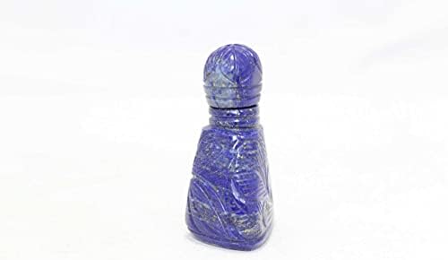 Rajasthan Gems ručno rađena bočica parfema Natural Blue Lapis Lazuli kamena ručna engrave LP11
