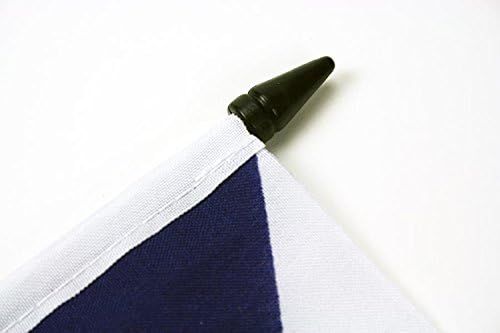 AZ FLAGA MONACO COLL OF GUMS zastava 4 '' x 6 '' - monégasque - monačanski stol zastava 15 x 10 cm - crna plastična stick i baza