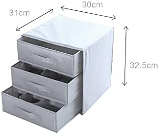 WSSBK 2 komada 3-slojna kutija za donji veš kutija za domaćinstvo fioka tkanina donji veš kutija za odlaganje grudnjak čarape Organizator garderobe