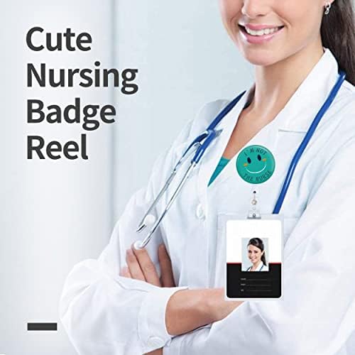 Badge Reels Holder uvlačenje sa ID Clip za Nurse Name Tag kartica Funny ja nisam medicinska sestra