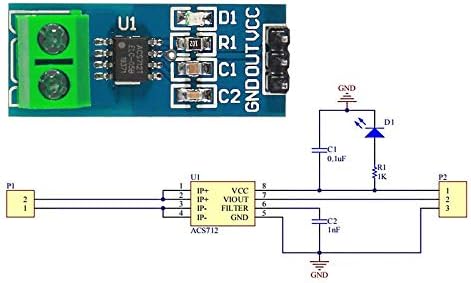 3kom 5a opseg trenutni senzor ACS712 modul AC / DC za Arduino